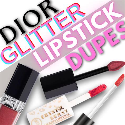 dupe dior lipstick glitter|Dior Glitter Lipstick Dupe Options On The Market.